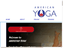 Tablet Screenshot of americanyoga.net